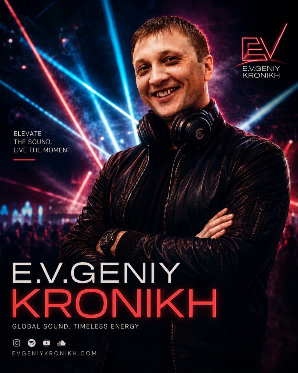 Promotional poster portrait of E.V.Geniy Kronikh